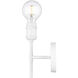 Axel 1 Light 4.75 inch Matte White Wall Sconce Wall Light in No Shade